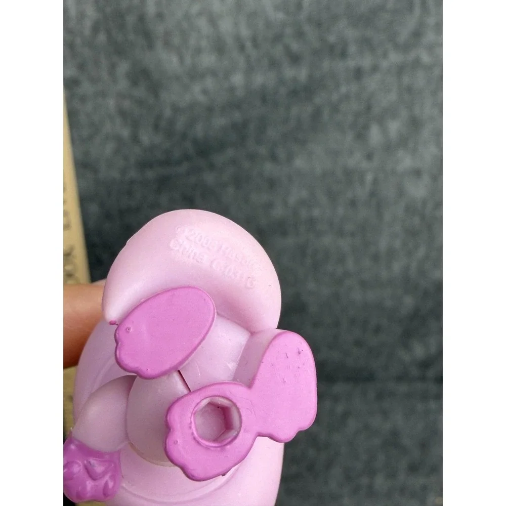 Littlest Pet Shop Pink Cat #1745 Figure Hasbro Yellow Eyes 2008 LPS Toy